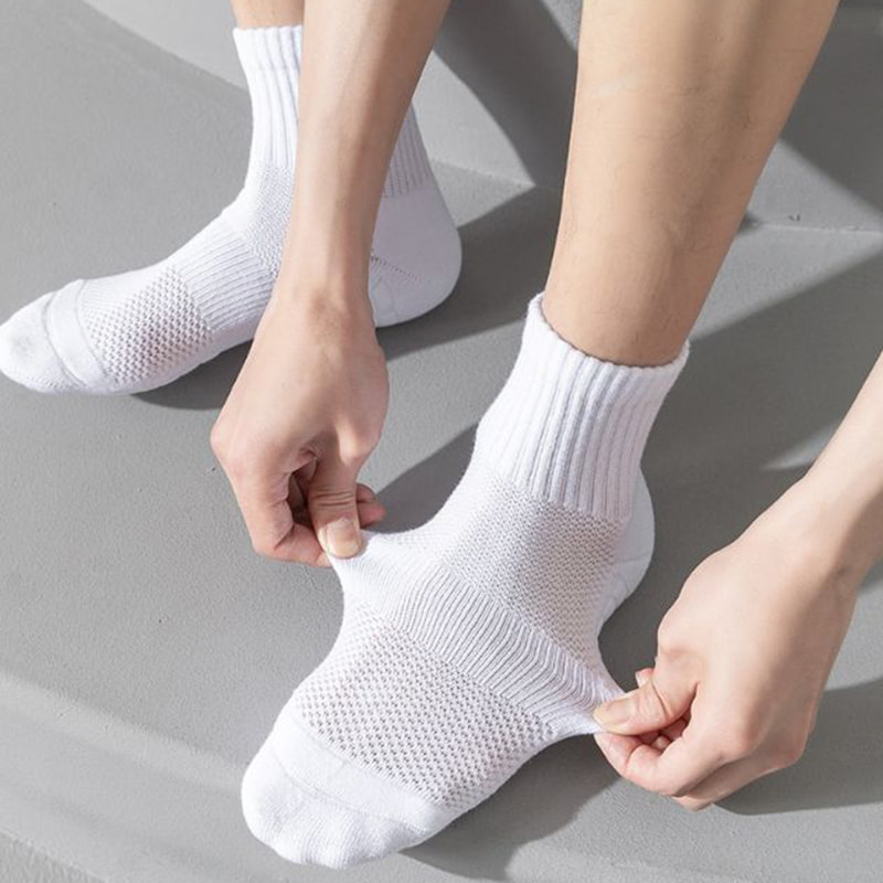 Çoraplar Erkek İlkbahar ve Sonbahar Havlu Alt Spor Pamuk Çoraplar Profesyonel Çalışma Çorapları